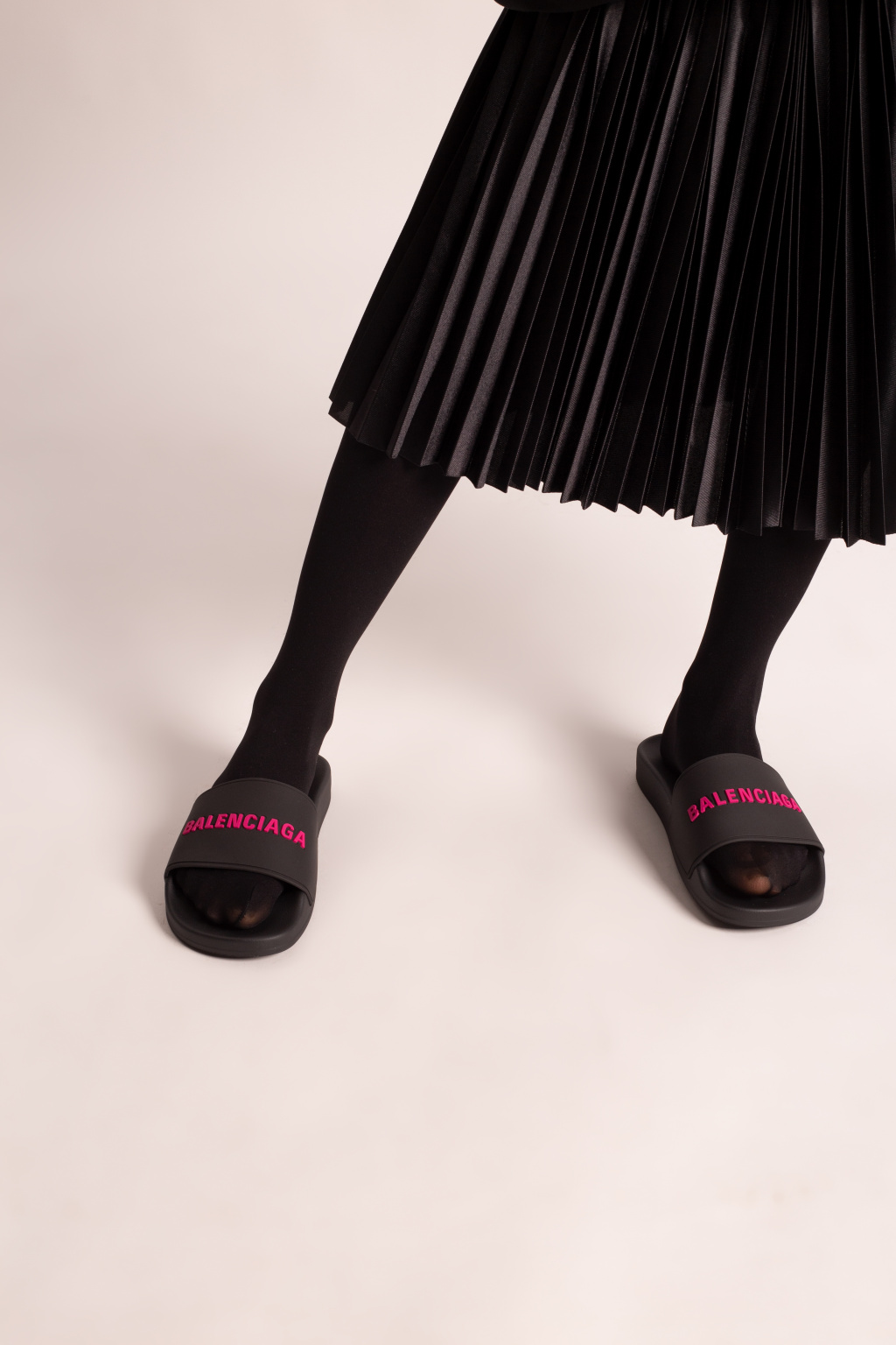 Balenciaga Rubber slides with logo